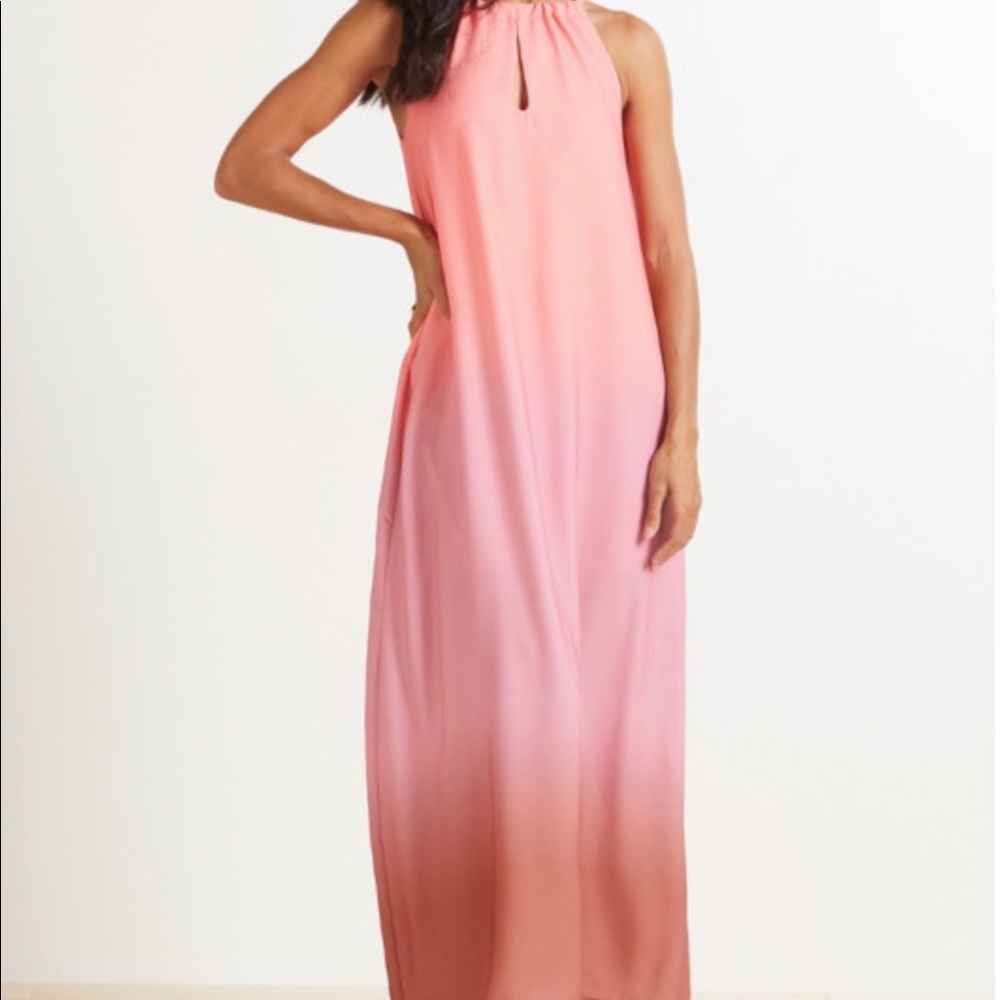 New Evereve Roan + Ryan Halter Dress XS Pink Hombre